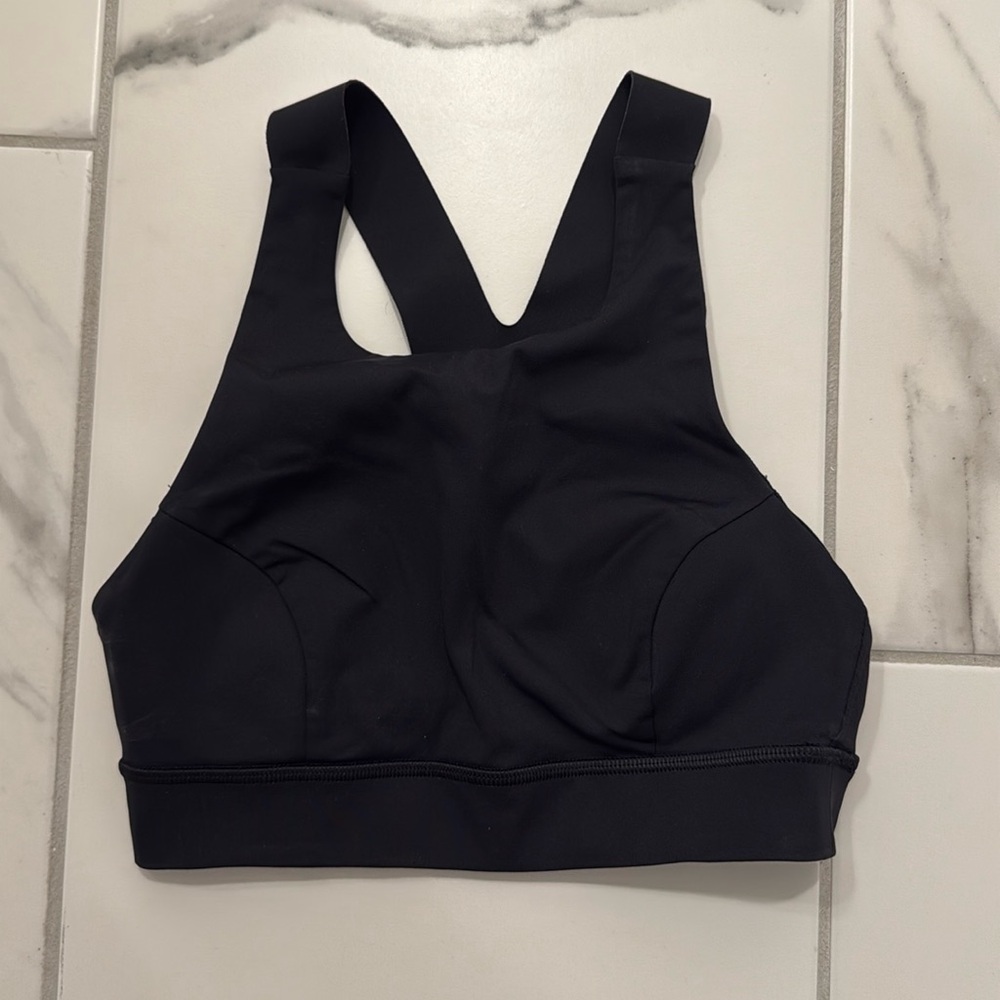 Lululemon high neck sports bra, black